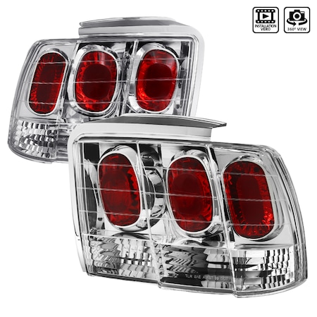 Spec-D Tuning 99-04 Ford Mustang Altezza Tail Light Chrome LT-MST99-APC
